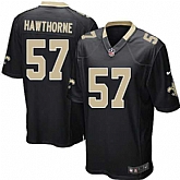 Nike Men & Women & Youth Saints #57 Hawthorne Black Team Color Game Jersey,baseball caps,new era cap wholesale,wholesale hats